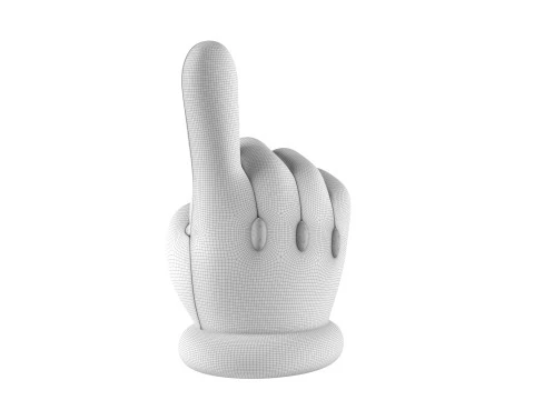 Mario Hand - Index 3D Print Model