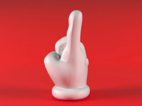 Mario Hand - Index 3D Print Model