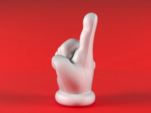 Mario Hand - Index 3D Print Model
