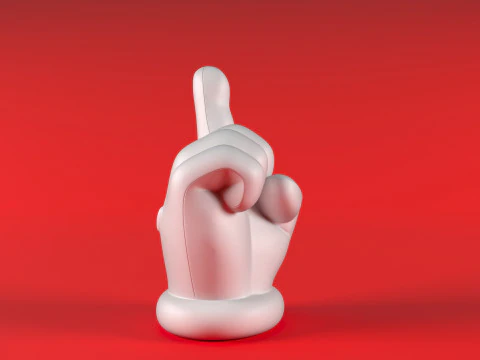 Mario Hand - Index 3D Print Model