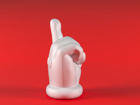 Mario Hand - Index 3D printmodel