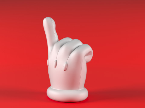 Mario Hand - Index 3D printmodel