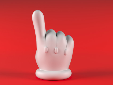 Mario Hand - Index 3D printmodel