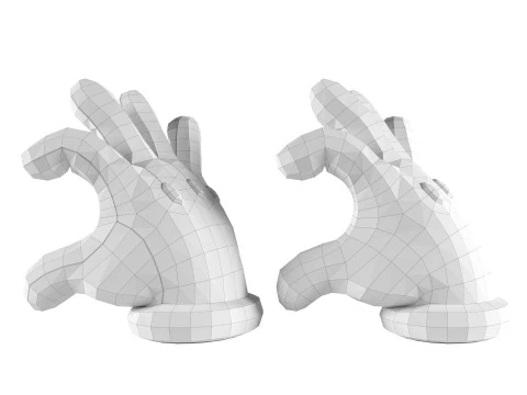 Mario Hand - Heart 3D Print Model