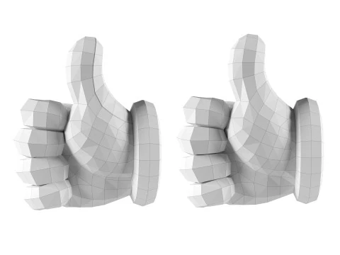 Mario Hand - Like 3D Print Model