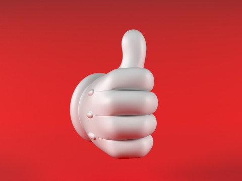 Mario Hand - Like 3D 프린트 모델