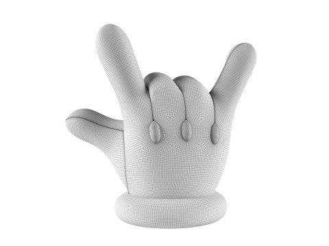 Mario Hand - ILY 3D 打印模型