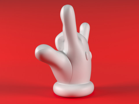Mario Hand - ILY 3D 打印模型