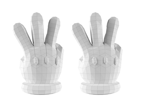 Mario Hand - Three 3D 打印模型