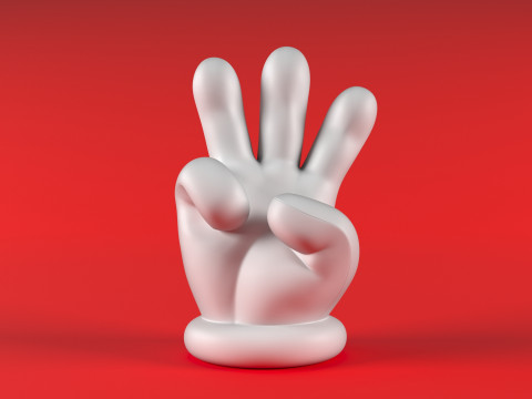 Mario Hand - Three 3D 打印模型