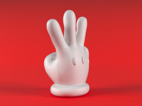 Mario Hand - Three 3D 打印模型