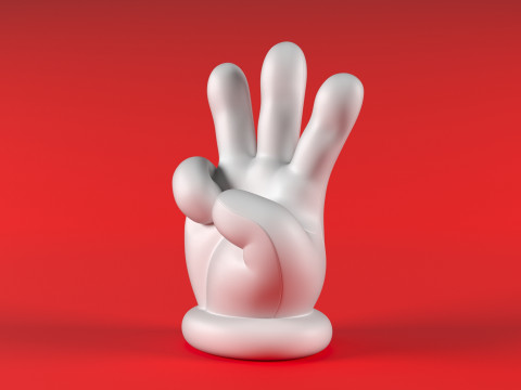 Mario Hand - Three 3D 打印模型