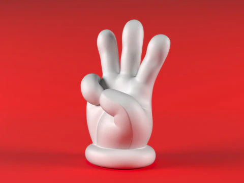 Mano de Mario - Tres Modelo de impresión 3D