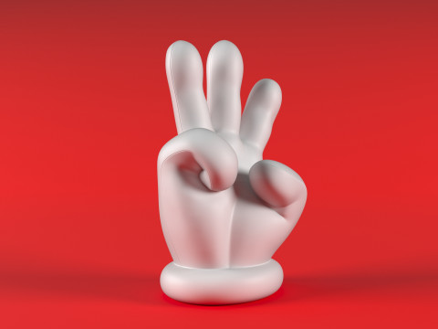 Mario Hand - Three 3D 打印模型