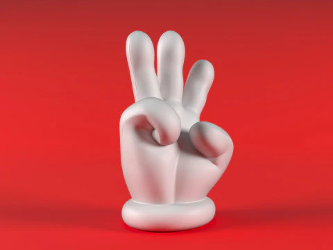 Mano de Mario - Tres Modelo de impresión 3D