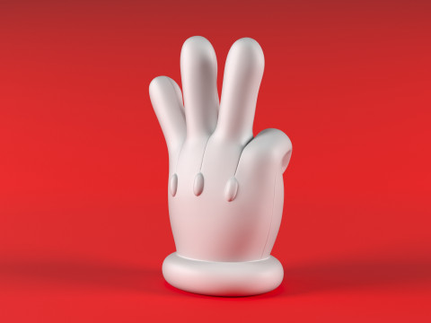 Mario Hand - Three 3D 打印模型
