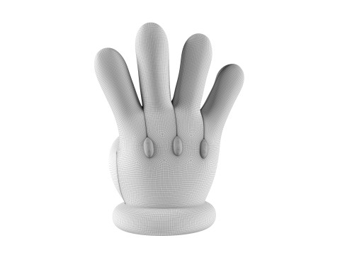 Mario Hand - Four 3D Print Model