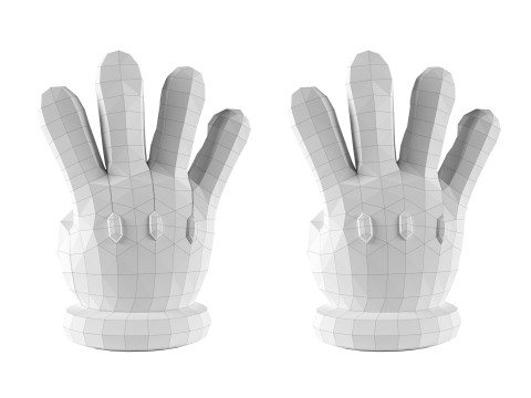Mario Hand - Four 3D Print Model