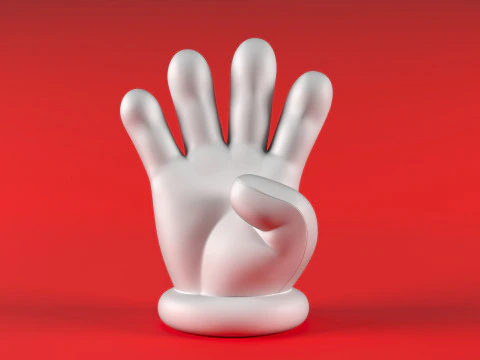 Mario Hand - Four 3D Print Model