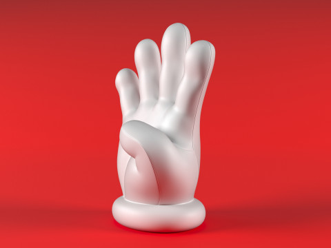 Mario Hand - Four 3D Print Model
