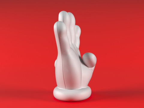 Mario Hand - Four 3D Print Model