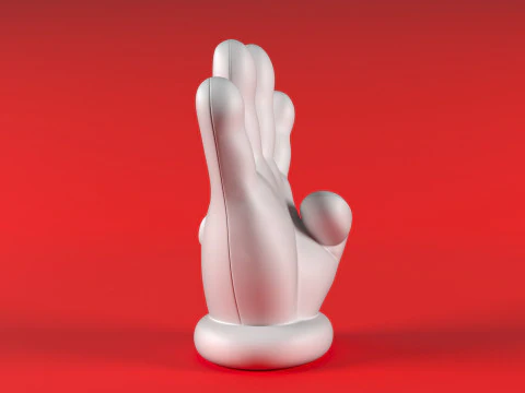 Mario Hand - Four 3D Print Model