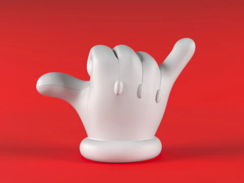 Mario Hand-Shaka Modello di stampa 3D