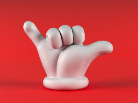 Mario Hand - Shaka 3D Print Model