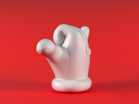 マリオハンド シャカ 3Dプリントモデル