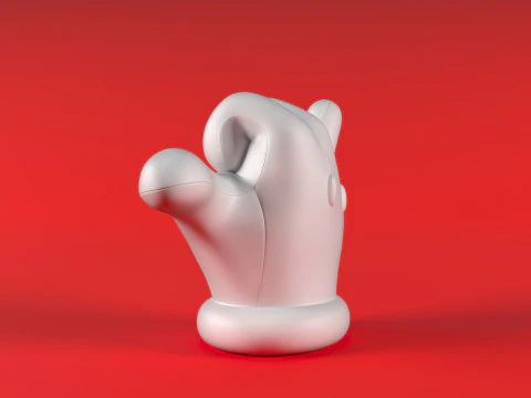 Mario Hand - Shaka 3D Print Model