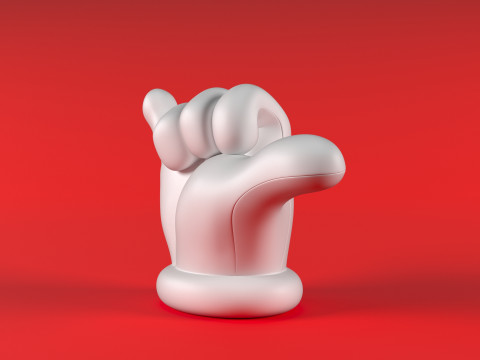 マリオハンド シャカ 3Dプリントモデル