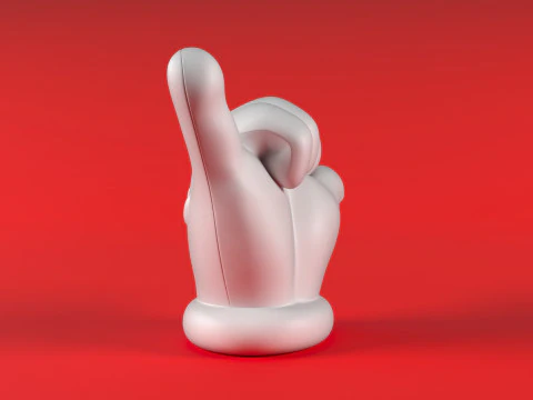 Mario Hand - Shaka 3D Print Model
