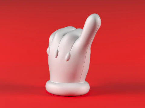 Mario Hand - Shaka 3D Print Model
