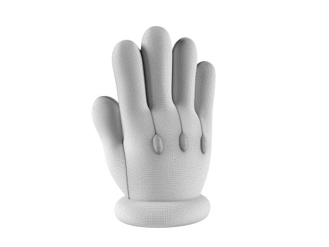 Mario Hand - Palm 1 3D Print Model