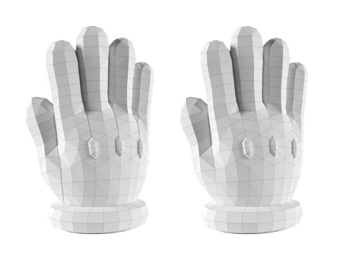 Mario Hand - Palm 1 Model do druku 3D
