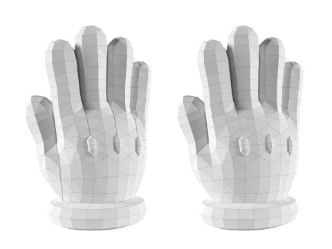 Mario Hand - Palm 1 3D Print Model