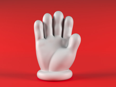 Mario Hand - Palm 1 Model do druku 3D