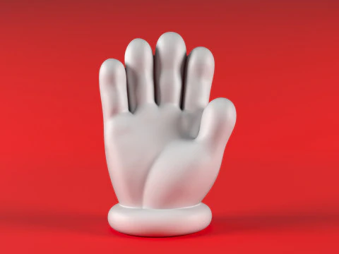Mario Hand - Palm 1 3D Print Model
