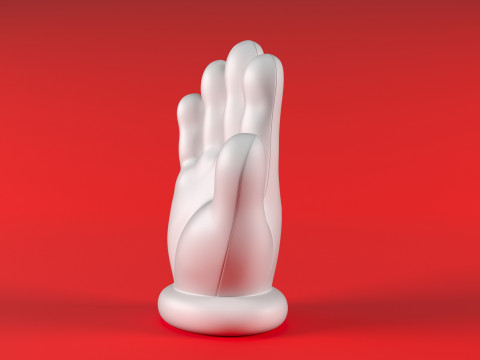 Mario Hand - Palm 1 Model do druku 3D