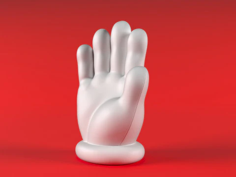 Mario Hand - Palm 1 3D Print Model