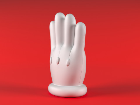 Mario Hand - Palm 1 Model do druku 3D