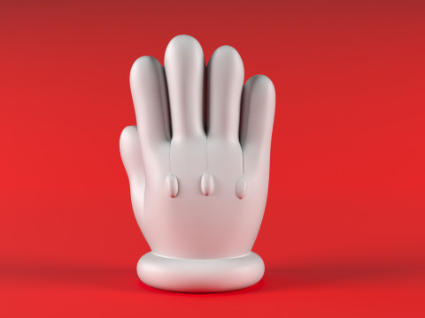 Mario Hand - Palm 1 Model do druku 3D
