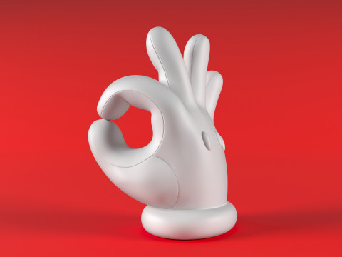 Mario Hand - OK Modelo de impresión 3D