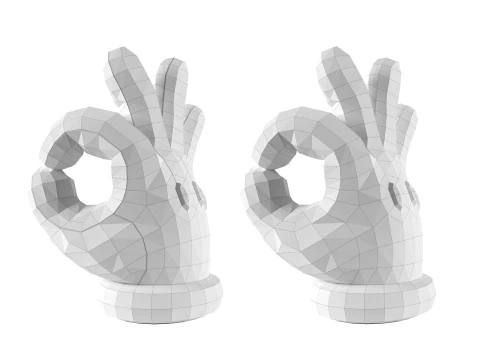 マリオハンド - OK 3Dプリントモデル