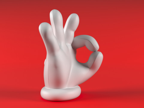 Mario Hand - OK 3D Druckmodell