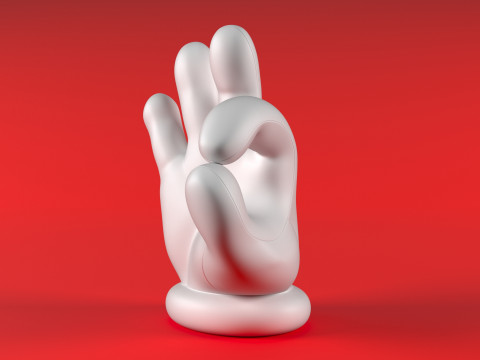 Mario Hand - OK 3D Druckmodell