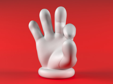 Mario Hand - OK 3D Druckmodell
