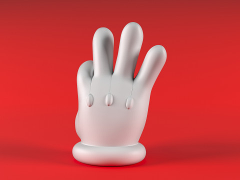 Mario Hand - OK 3D Druckmodell