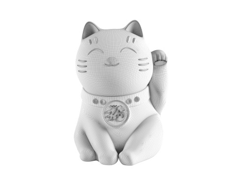 Maneki Neko Modèles 3D en vedette