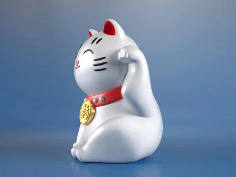 Maneki Neko 3D Print Model